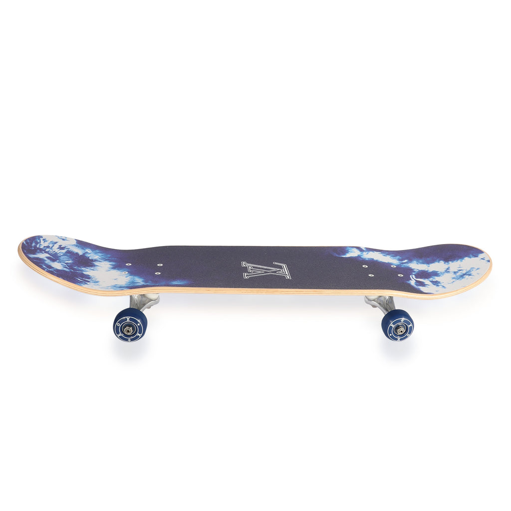 Louis Vuitton Blue Monogram Bandana Tie Dye Skateboard