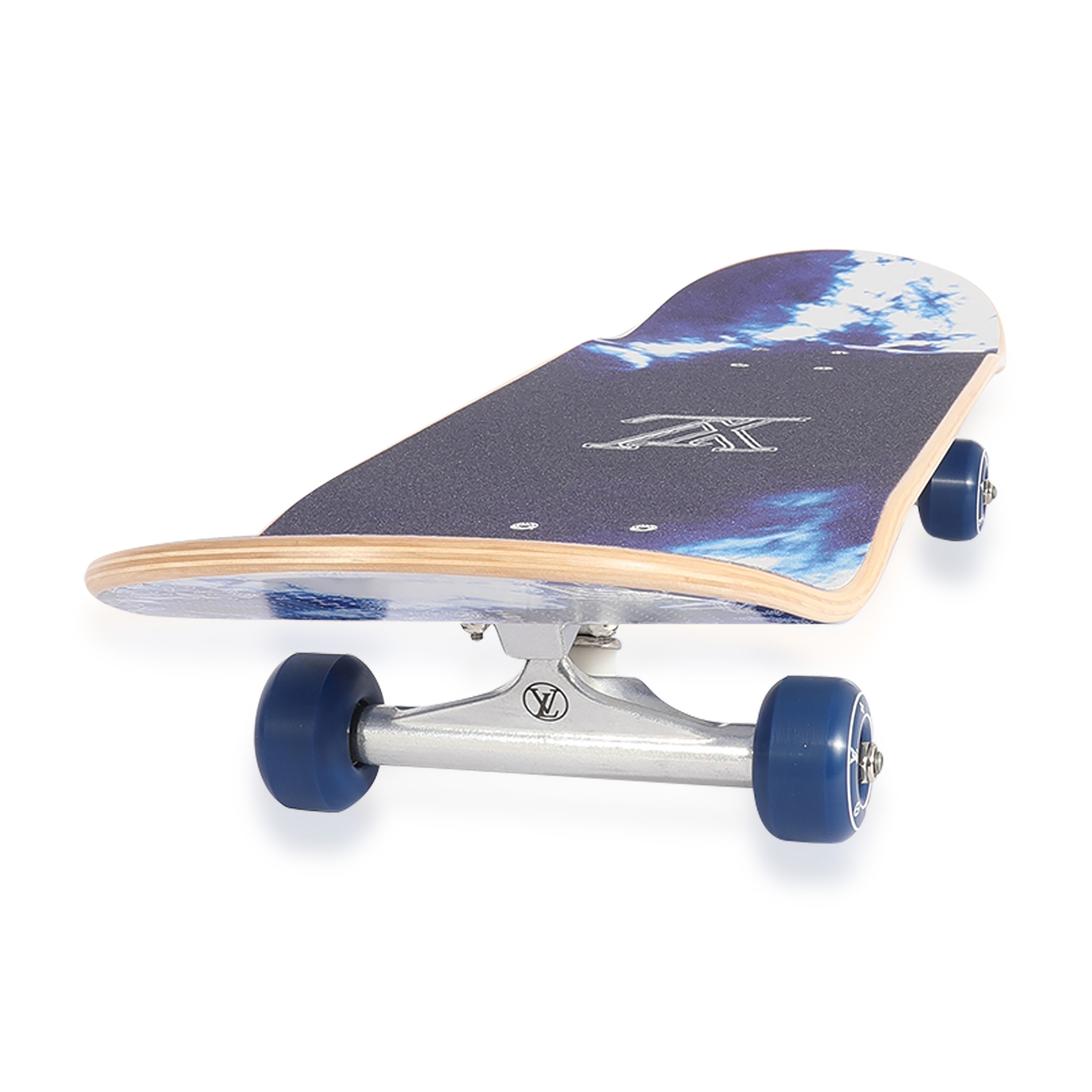 Louis Vuitton Blue Monogram Bandana Tie Dye Skateboard