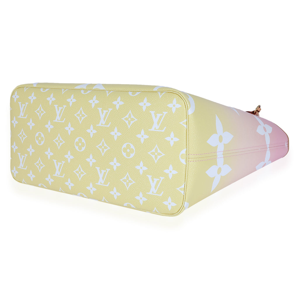 Louis Vuitton Louis Vuitton Pink & Yellow Monogram Giant By The Pool Neverfull MM