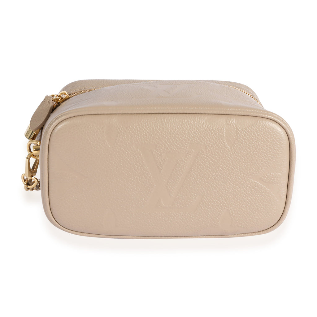 Louis Vuitton Louis Vuitton Turtledove Monogram Empreinte Vanity PM