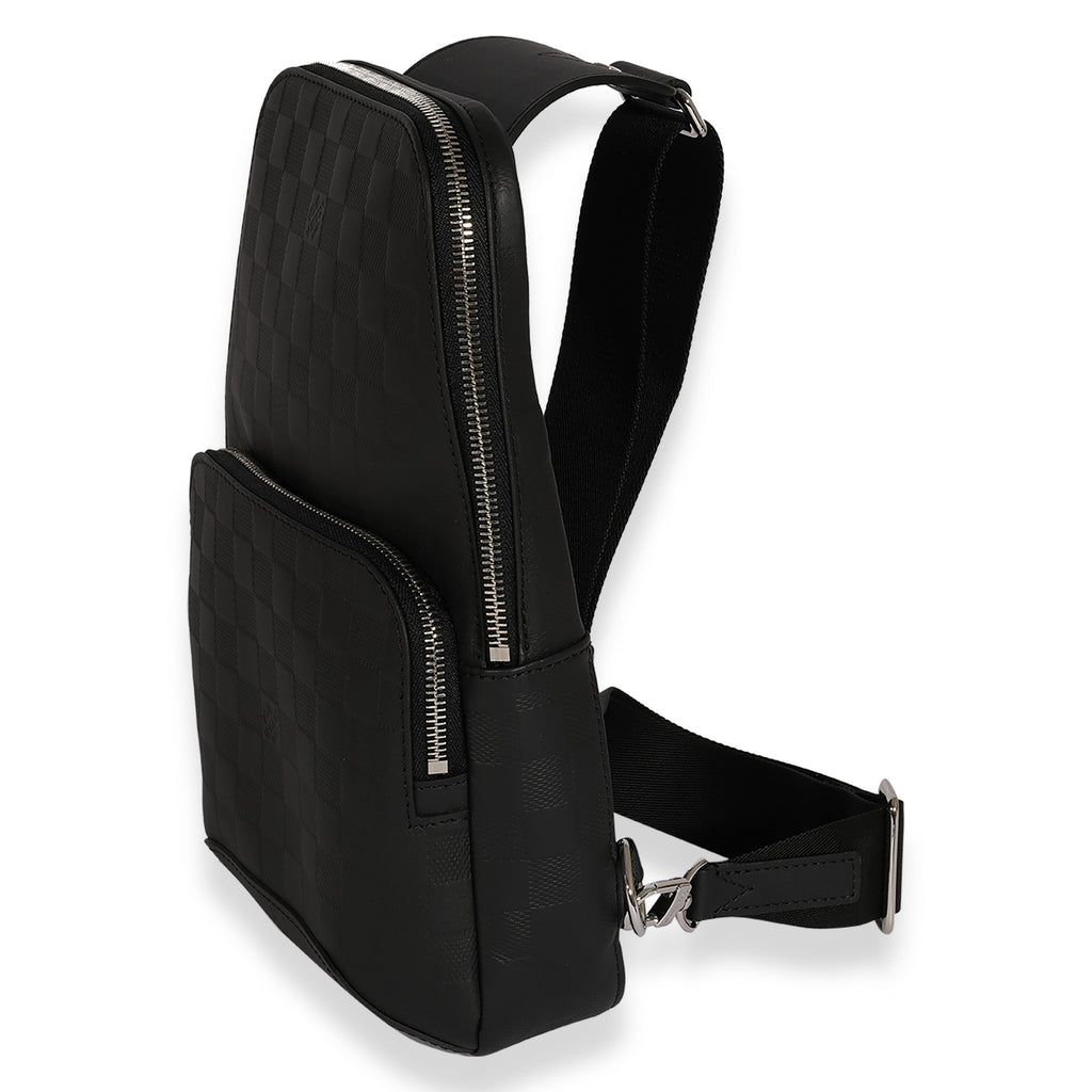 Louis Vuitton Black Damier Infini Avenue Sling Bag