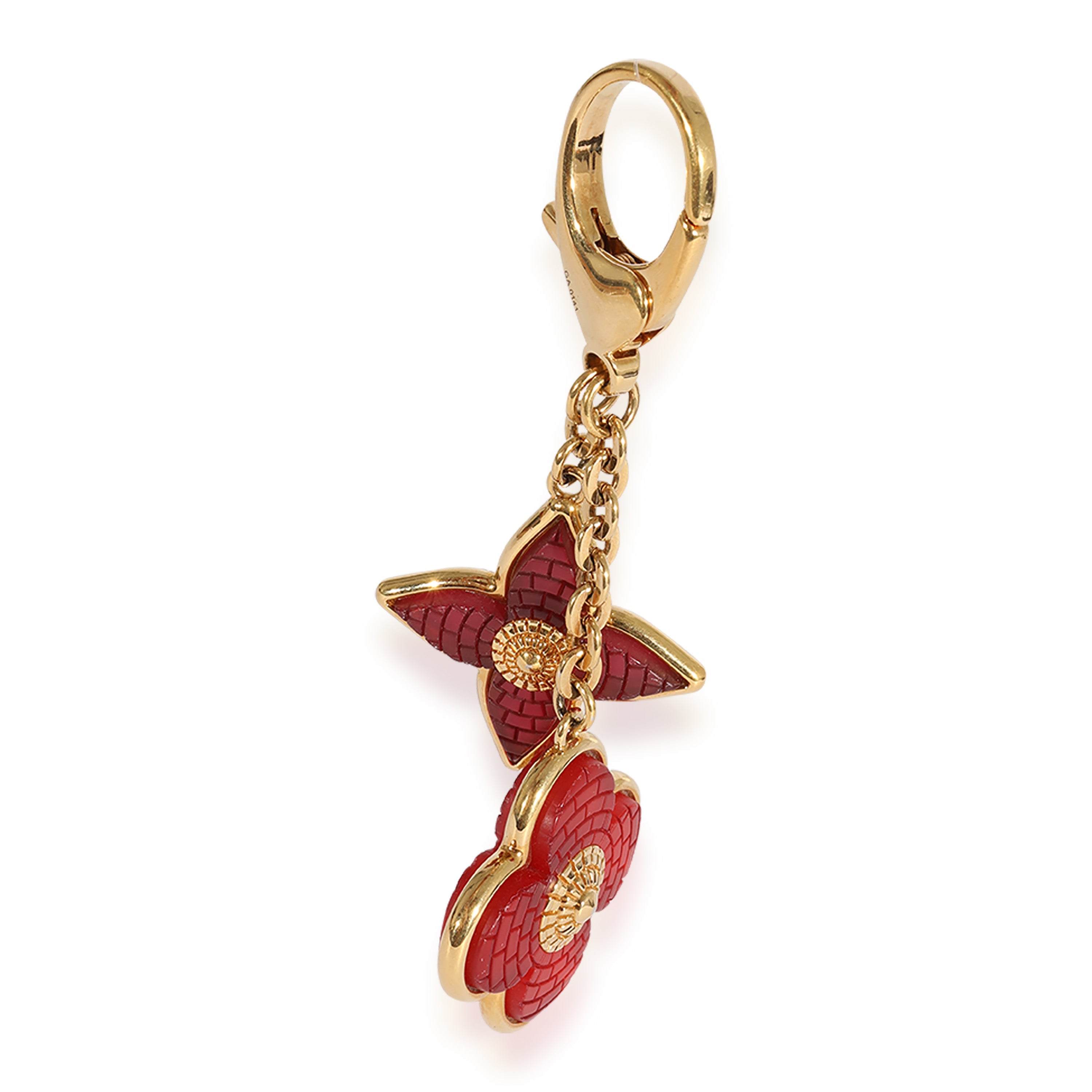 Louis Vuitton Louis Vuitton Gold-Tone & Red Resin Bijoux Bag Charm