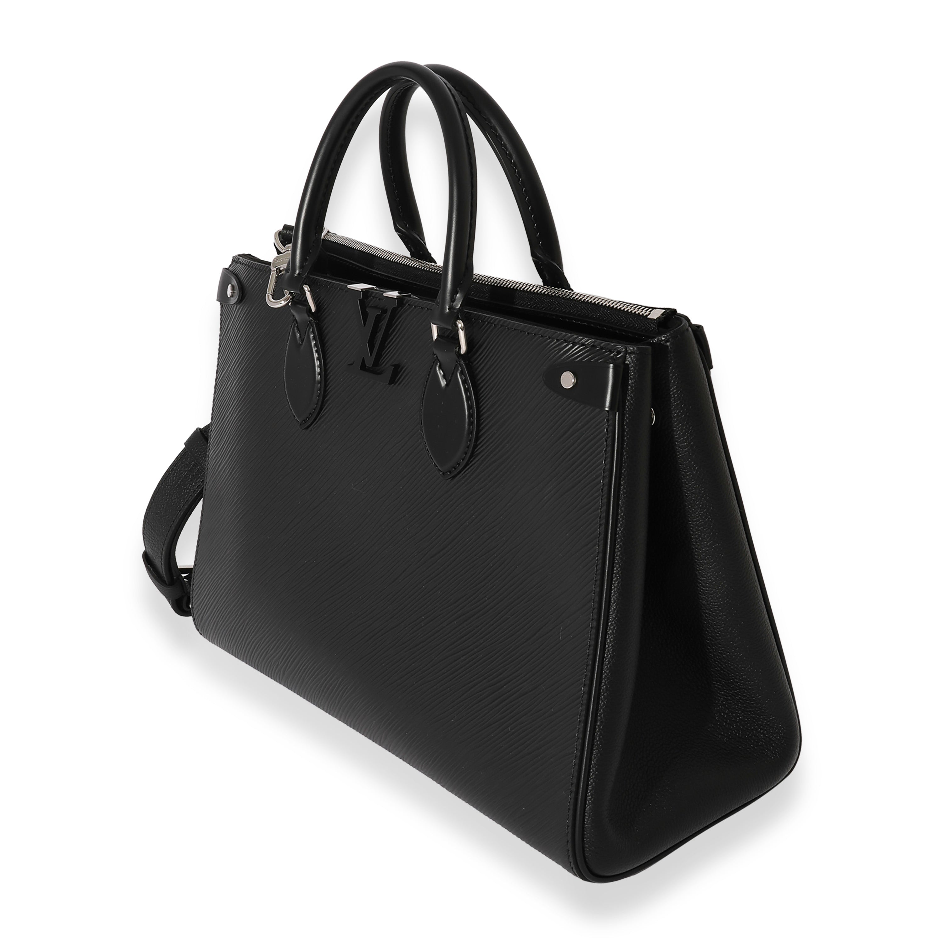 Louis Vuitton Louis Vuitton Black Epi Leather Grenelle MM Tote