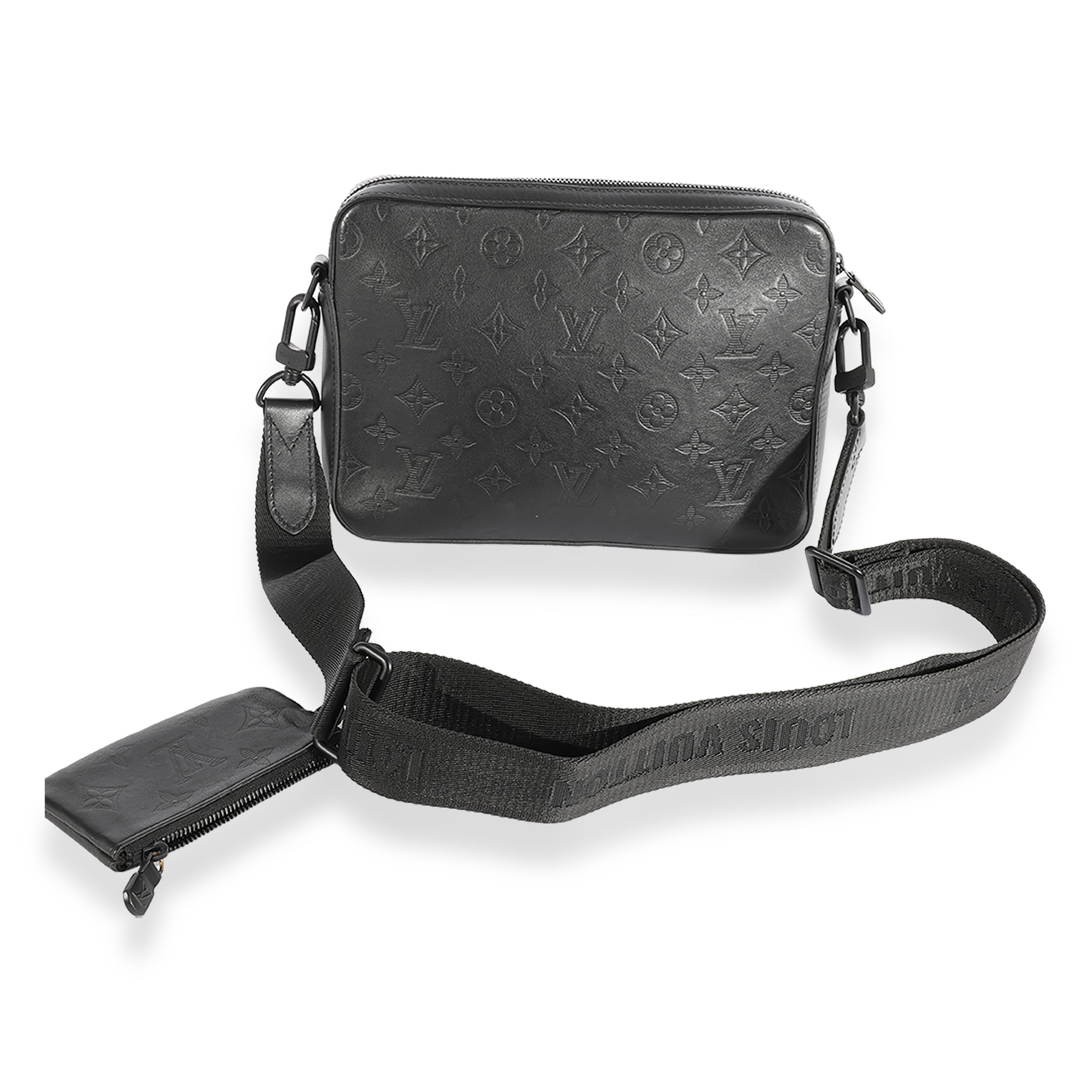 Louis Vuitton Louis Vuitton Black Monogram Shadow Duo Messenger