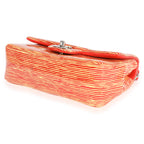 Chanel Red Striped Patent Mini Rectangular Classic Flap Bag