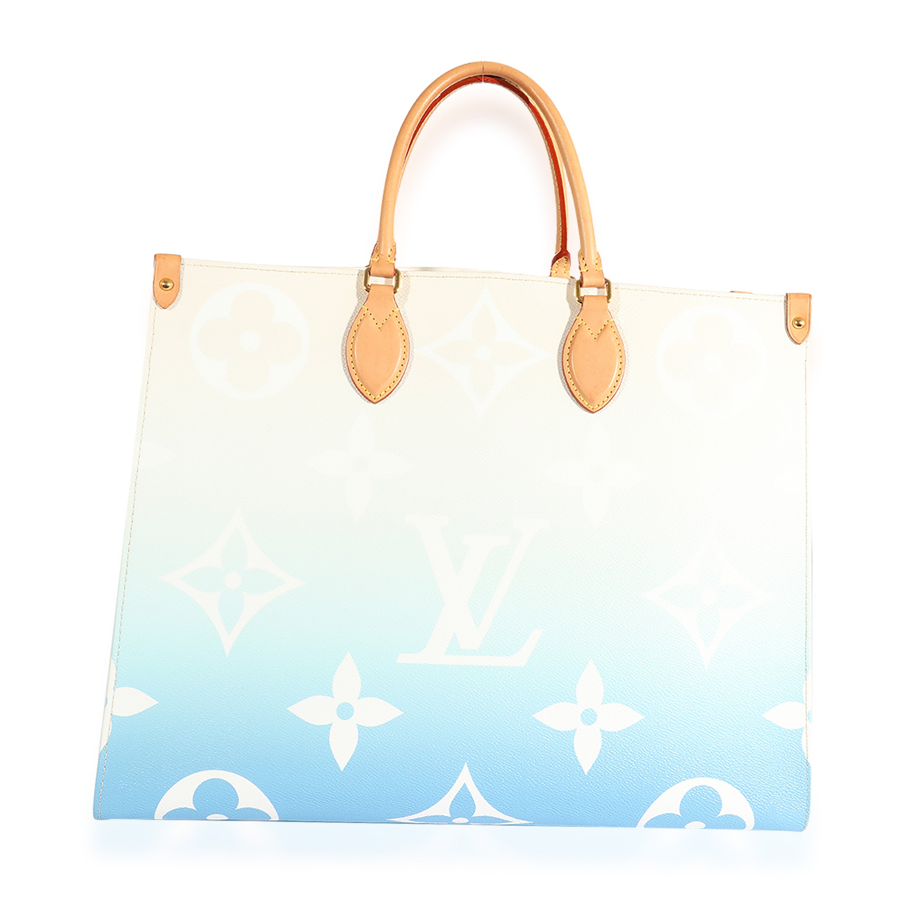 Louis Vuitton Louis Vuitton Blue Monogram Giant By The Pool Onthego GM