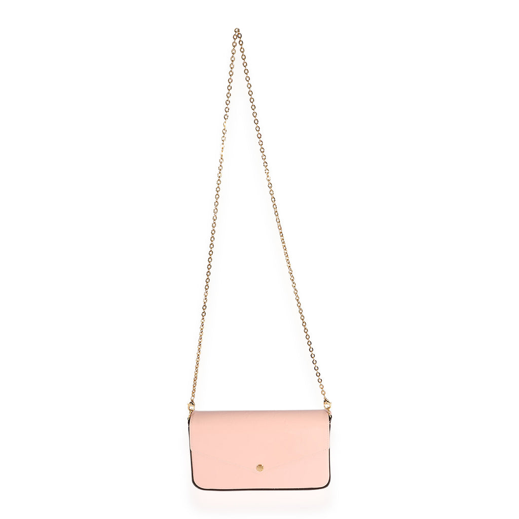 Louis Vuitton Louis Vuitton Rose Ballerine Monogram Vernis Félicie Pochette