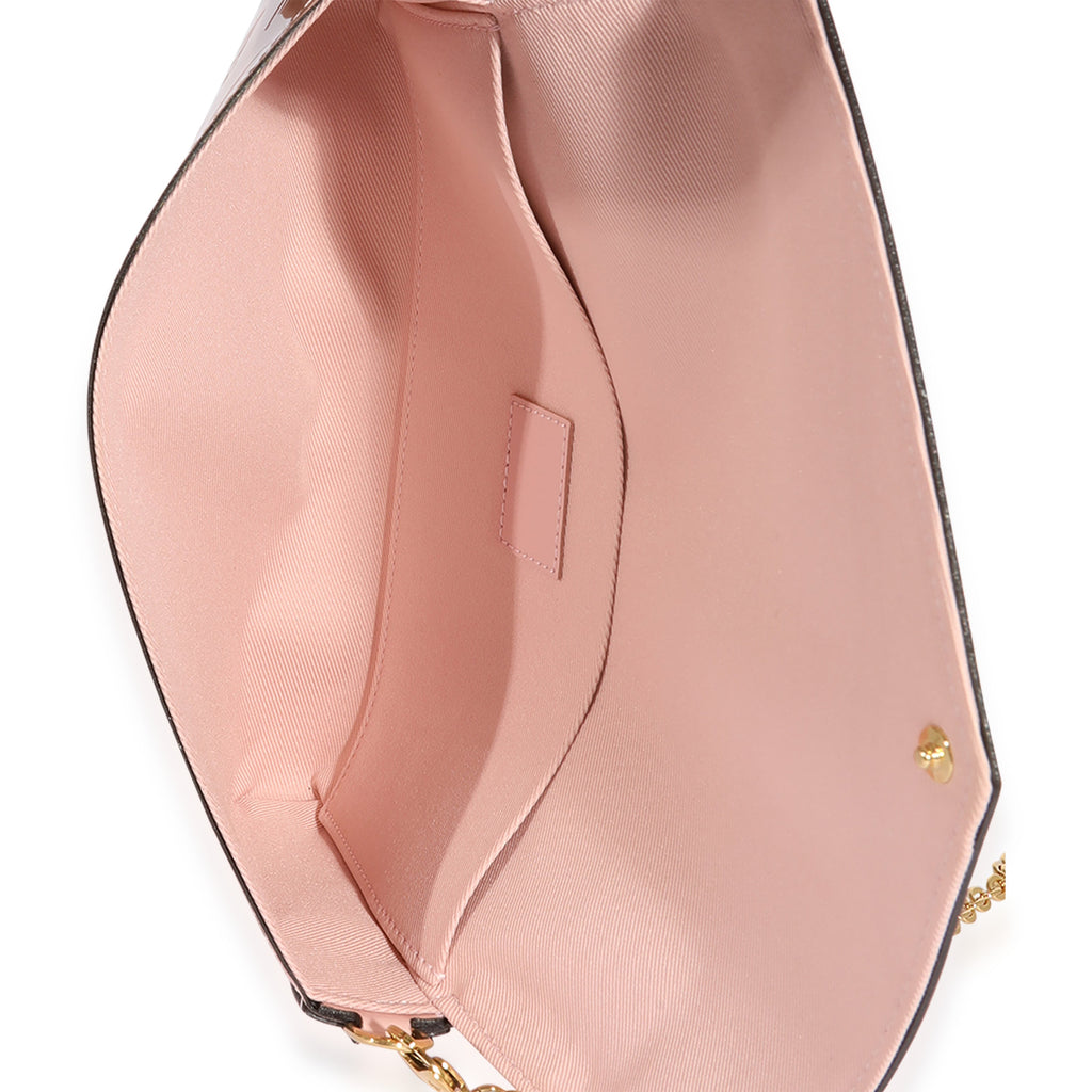 Louis Vuitton Louis Vuitton Rose Ballerine Monogram Vernis Félicie Pochette