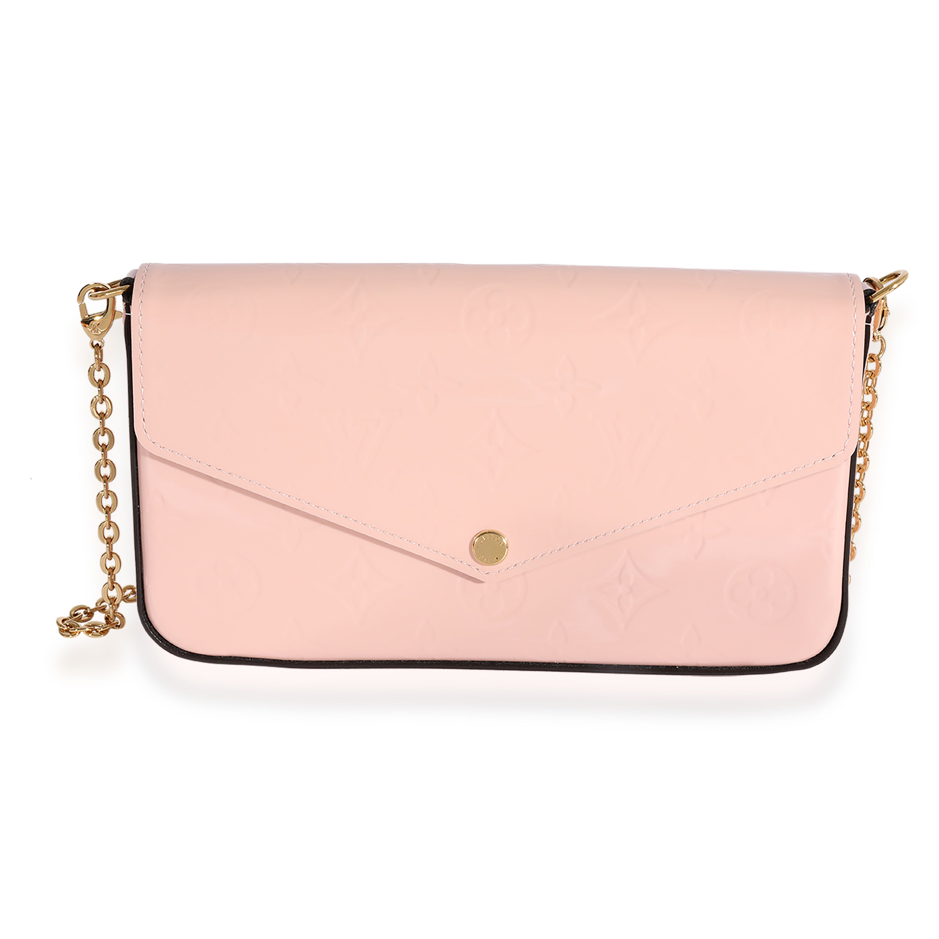 Louis Vuitton Louis Vuitton Rose Ballerine Monogram Vernis Félicie Pochette