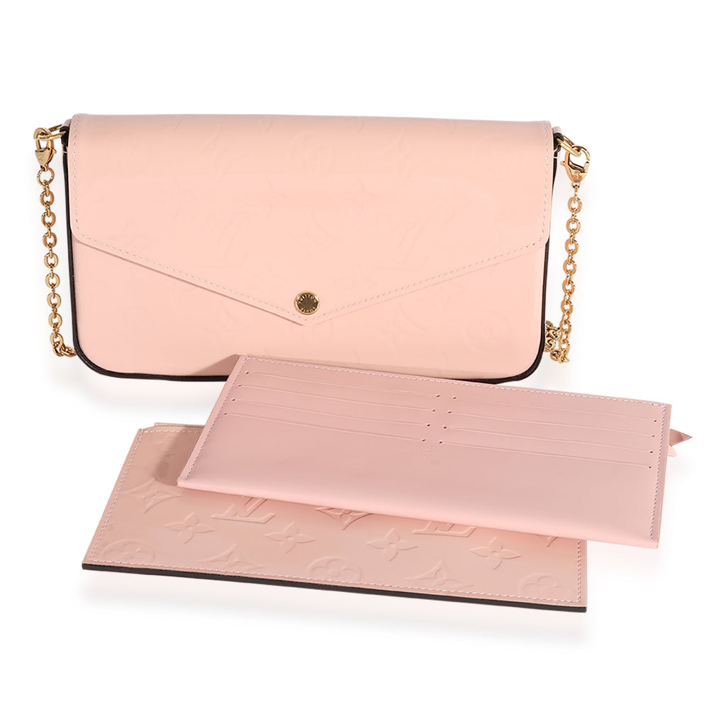 Louis Vuitton Louis Vuitton Rose Ballerine Monogram Vernis Félicie Pochette