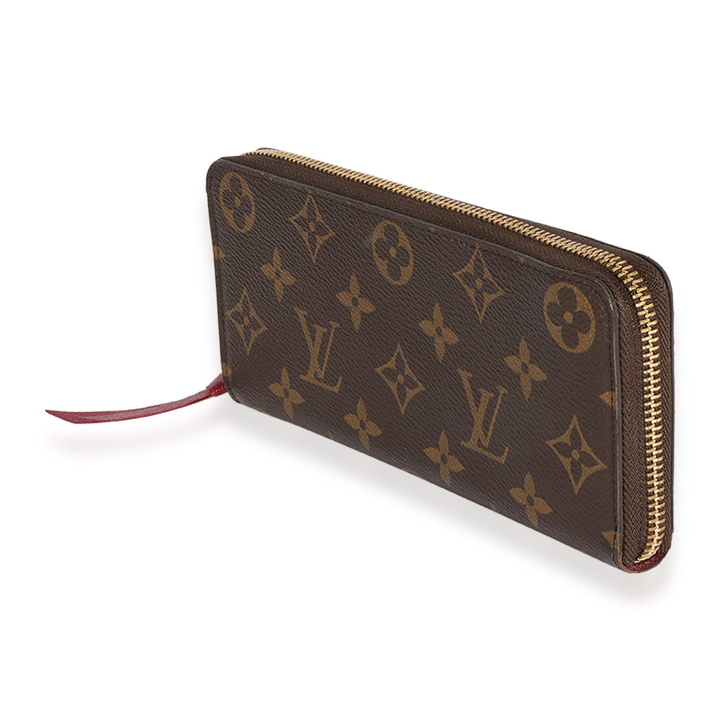 Louis Vuitton Louis Vuitton Monogram Canvas & Fuchsia Clémence Wallet