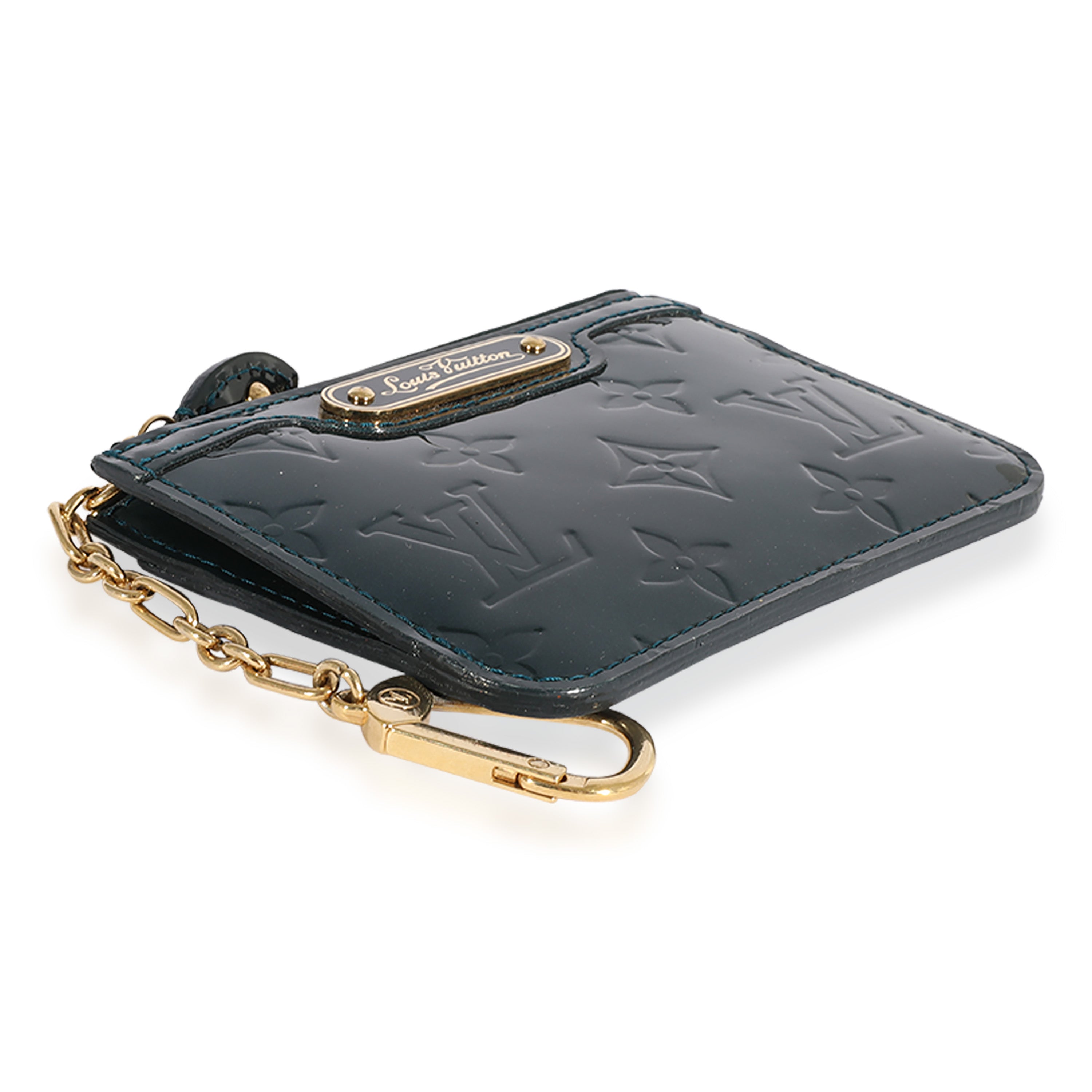 Louis Vuitton Louis Vuitton Bleu Nuit Monogram Vernis Key Pouch