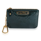 Louis Vuitton Louis Vuitton Bleu Nuit Monogram Vernis Key Pouch