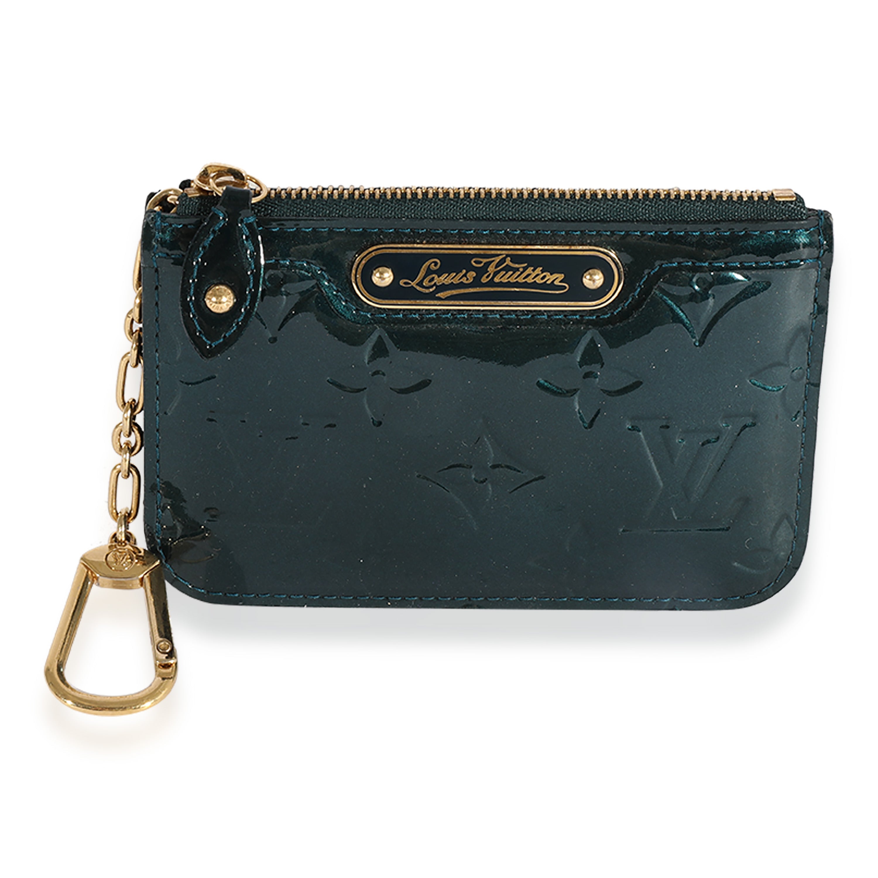 Louis Vuitton Louis Vuitton Bleu Nuit Monogram Vernis Key Pouch