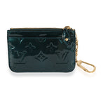 Louis Vuitton Louis Vuitton Bleu Nuit Monogram Vernis Key Pouch