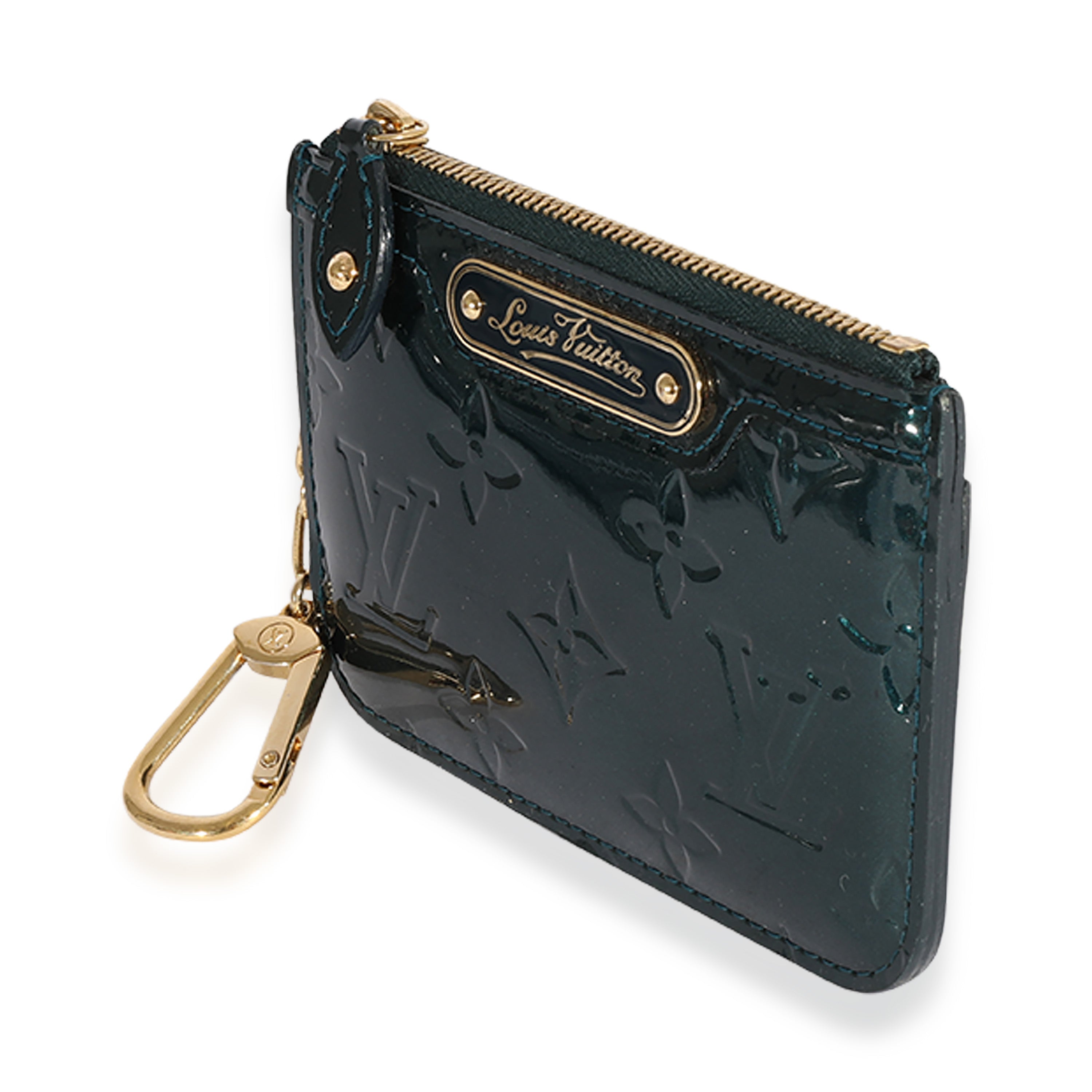 Louis Vuitton Louis Vuitton Bleu Nuit Monogram Vernis Key Pouch