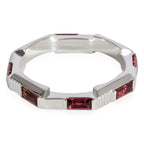 Gucci Link to Love Rubelite Band in 18K White Gold