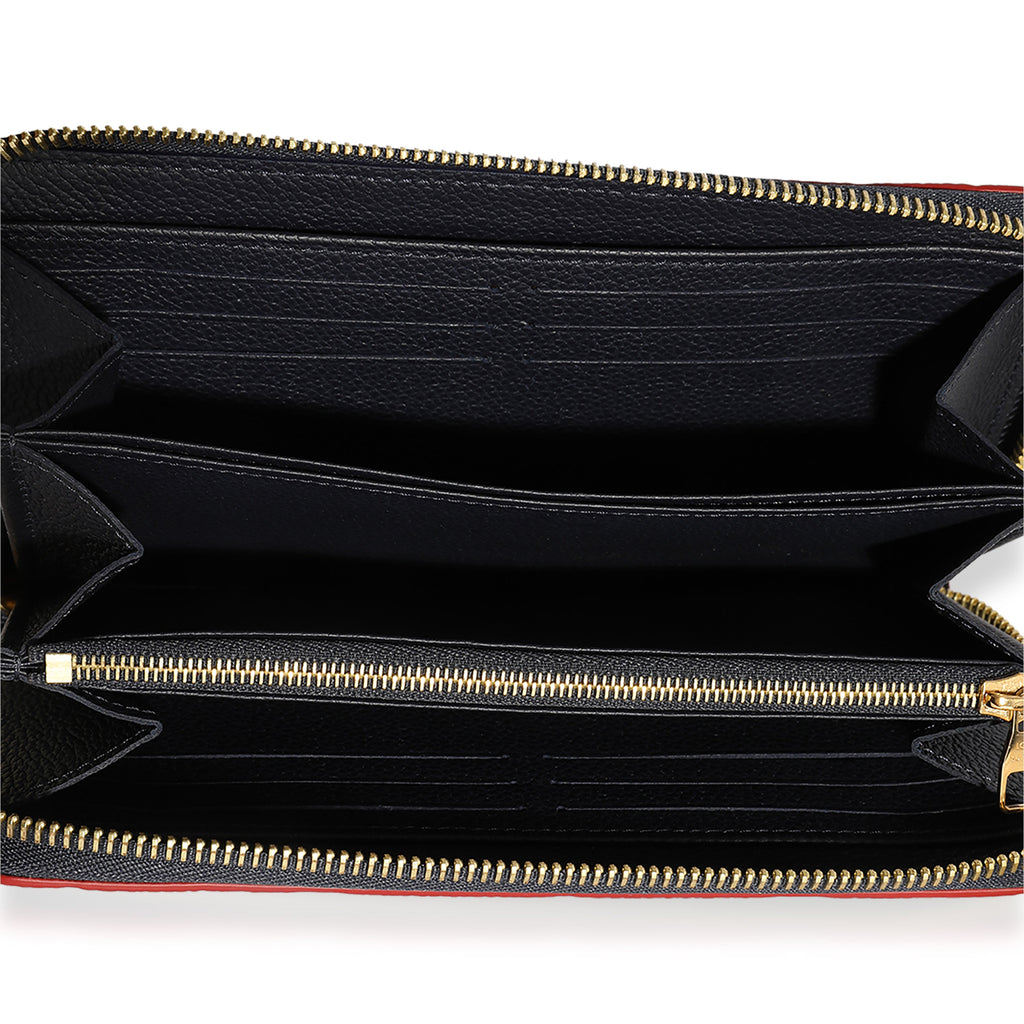 Louis Vuitton Louis Vuitton Marine Rouge Monogram Empreinte Zippy Wallet