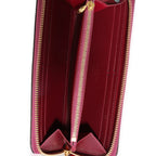 Louis Vuitton Louis Vuitton Magenta Monogram Vernis Clémence Wallet