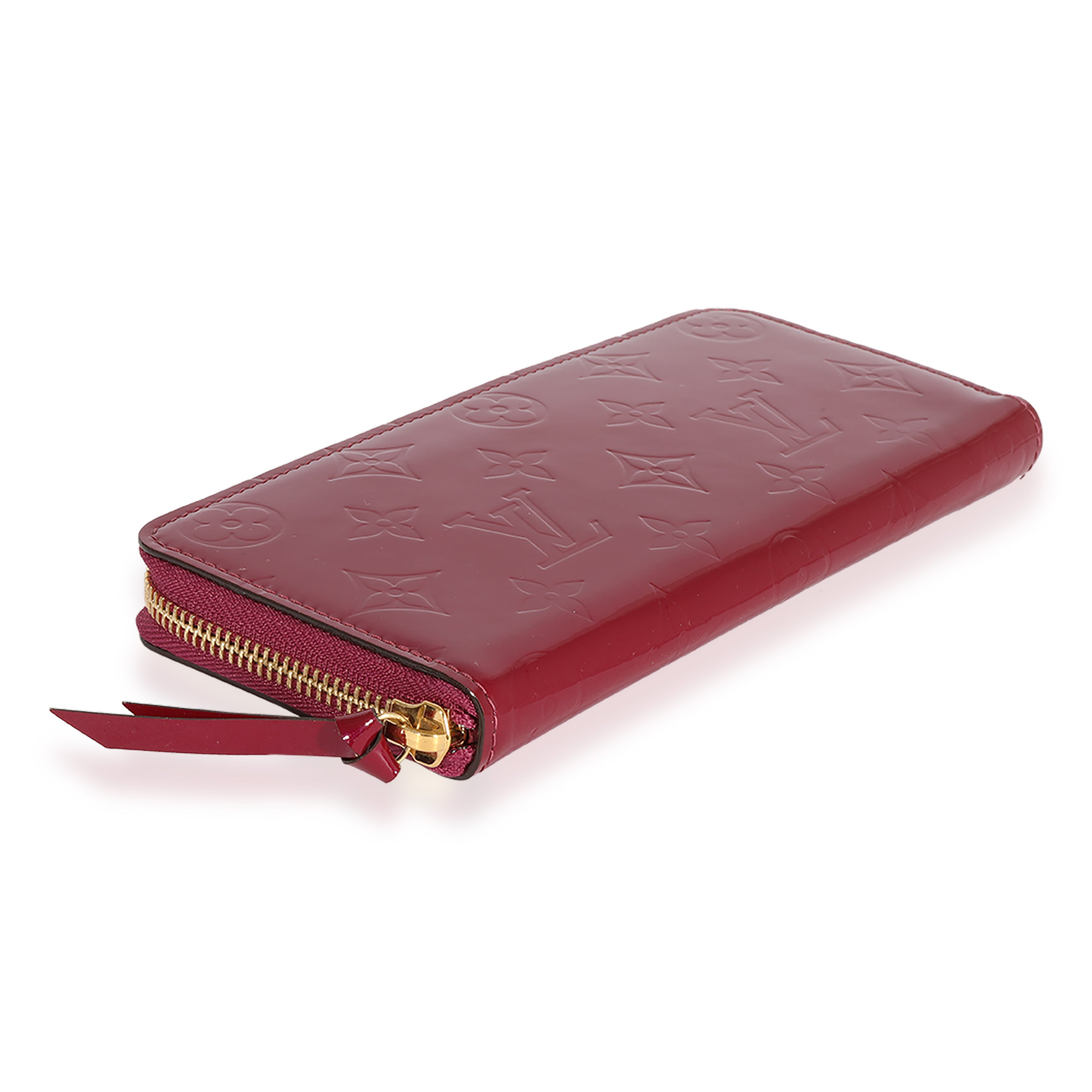 Louis Vuitton Louis Vuitton Magenta Monogram Vernis Clémence Wallet