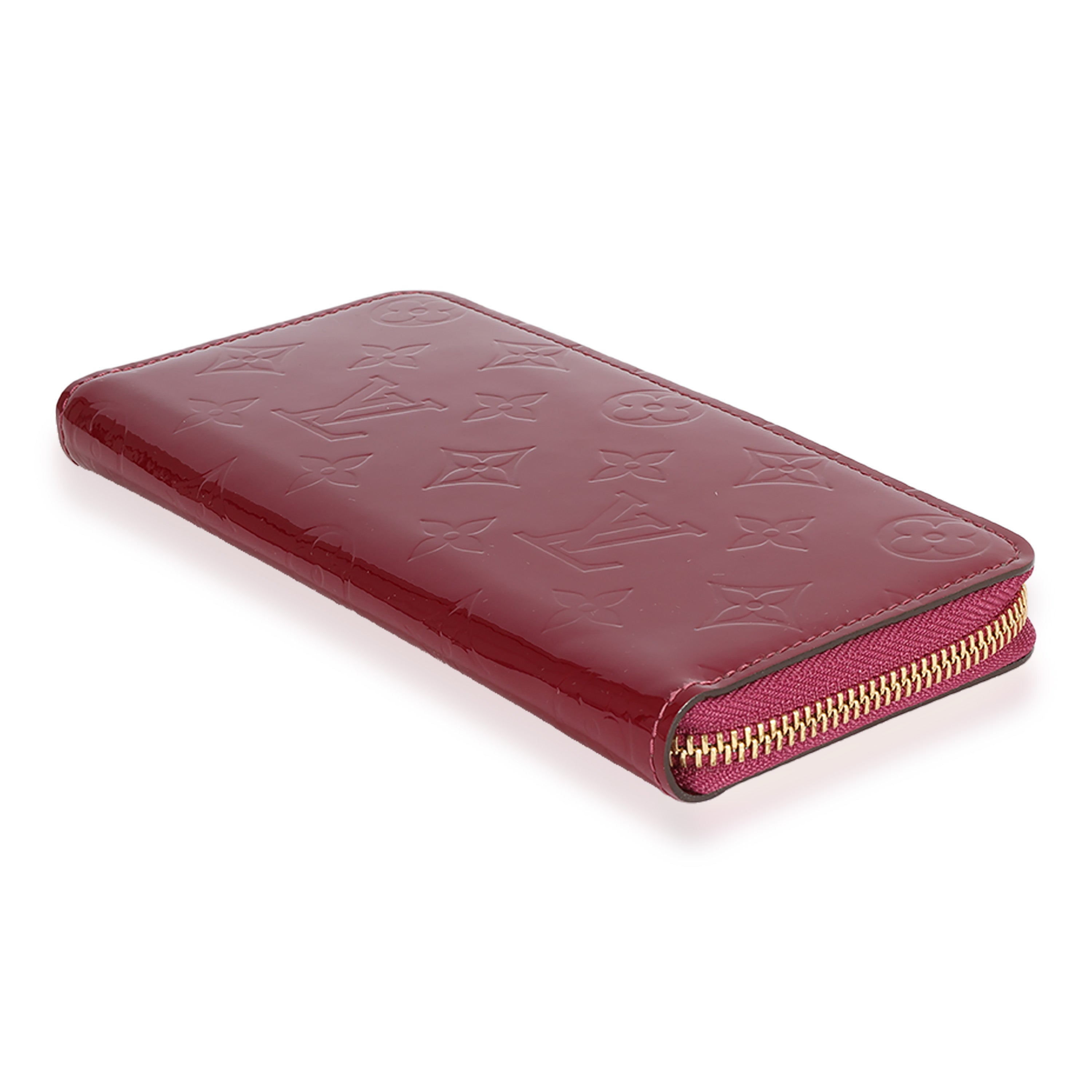 Louis Vuitton Louis Vuitton Magenta Monogram Vernis Clémence Wallet