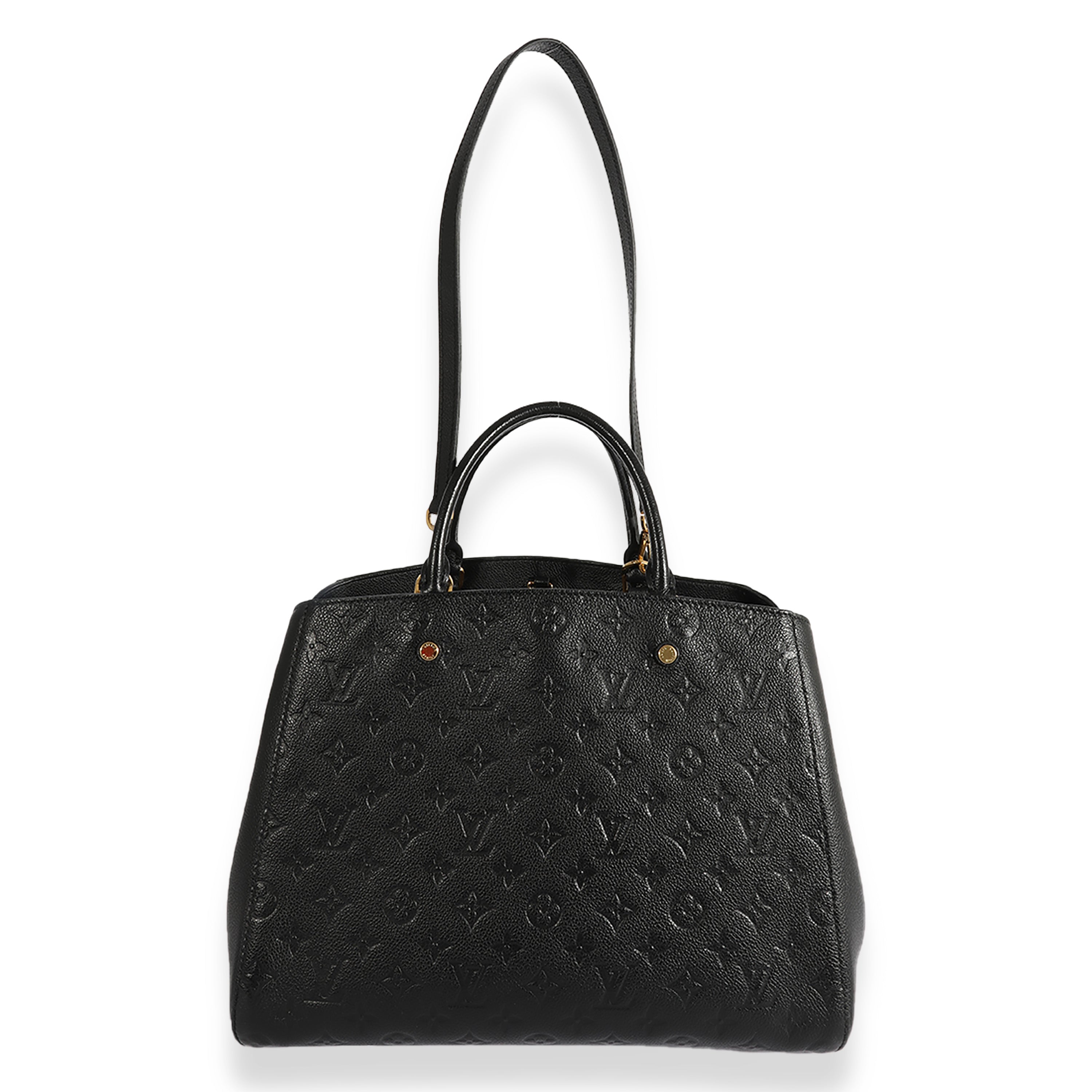 Louis Vuitton Louis Vuitton Black Monogram Empreinte Montaigne GM