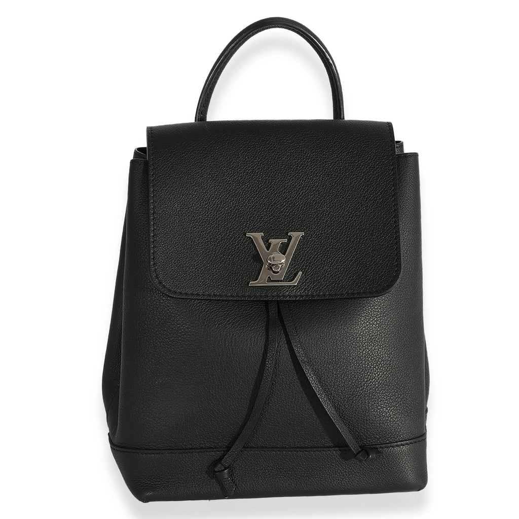 Louis Vuitton Louis Vuitton Black Calfskin Lockme Backpack