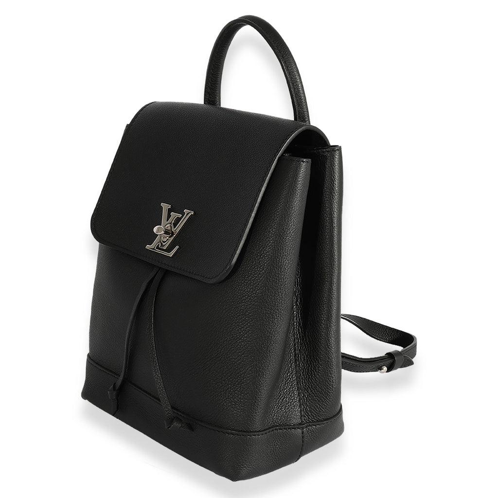 Louis Vuitton Louis Vuitton Black Calfskin Lockme Backpack