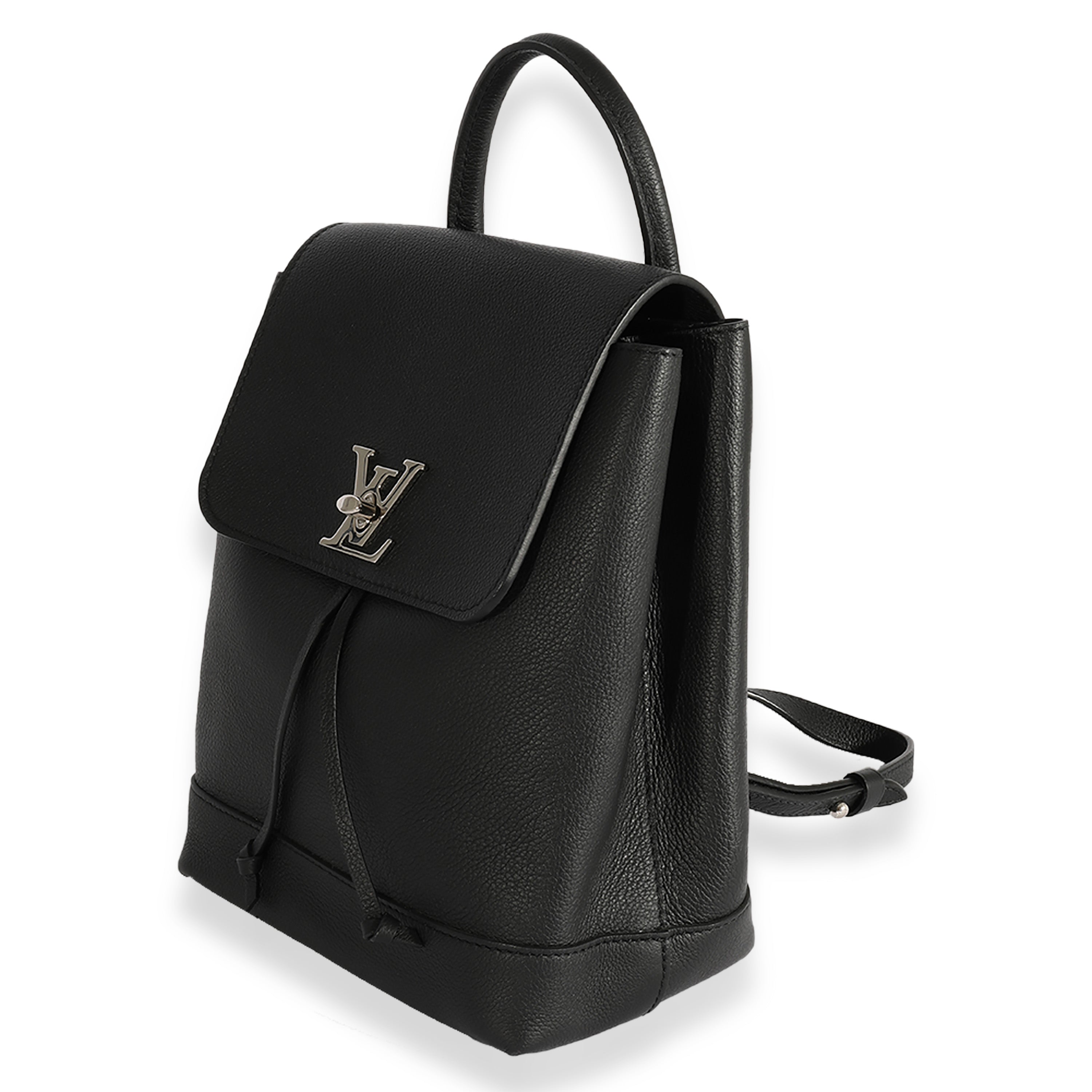 Louis Vuitton Louis Vuitton Black Calfskin Lockme Backpack