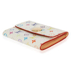 Louis Vuitton Louis Vuitton x Takashi Murakami White Monogram Multicolore Card Holder