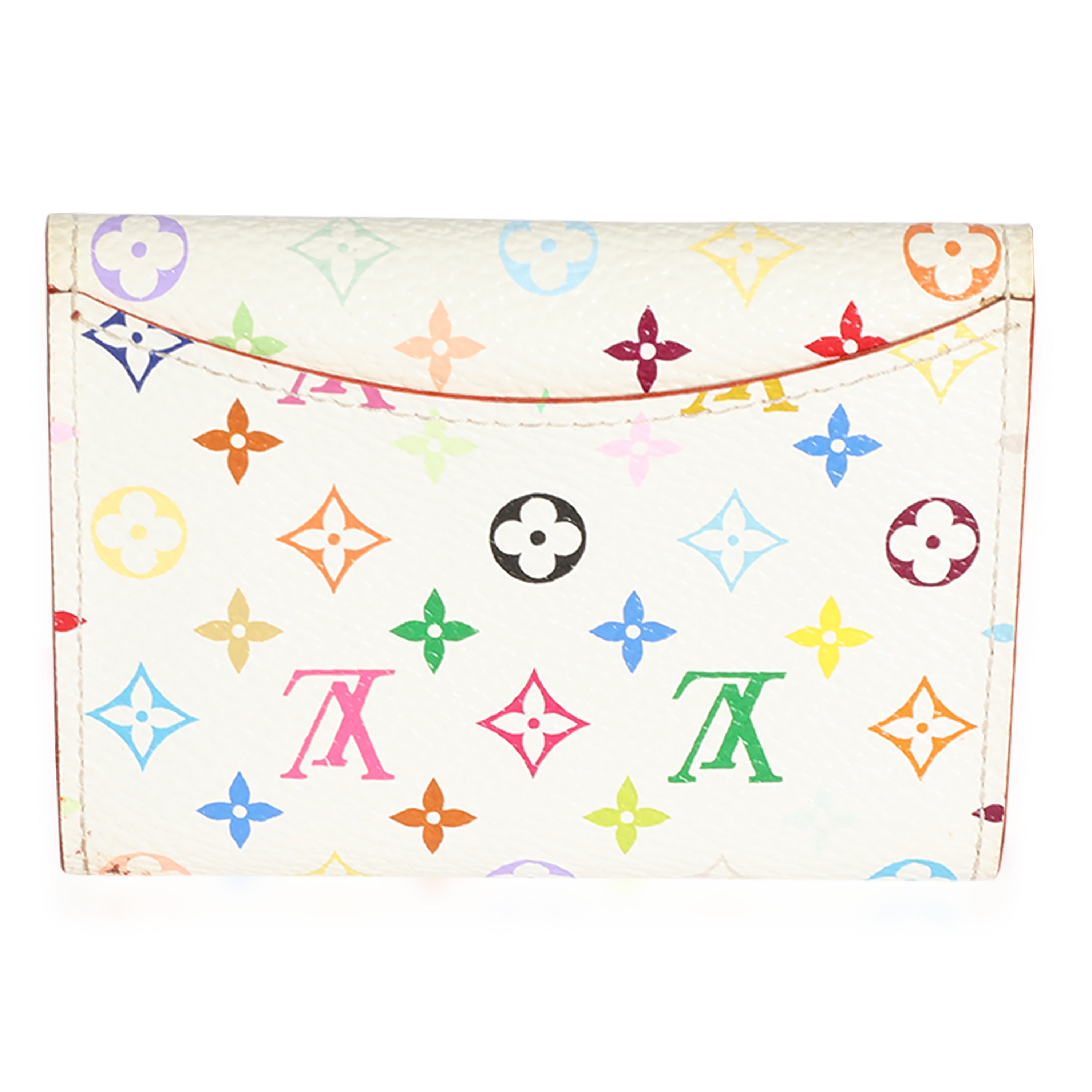 Louis Vuitton Louis Vuitton x Takashi Murakami White Monogram Multicolore Card Holder