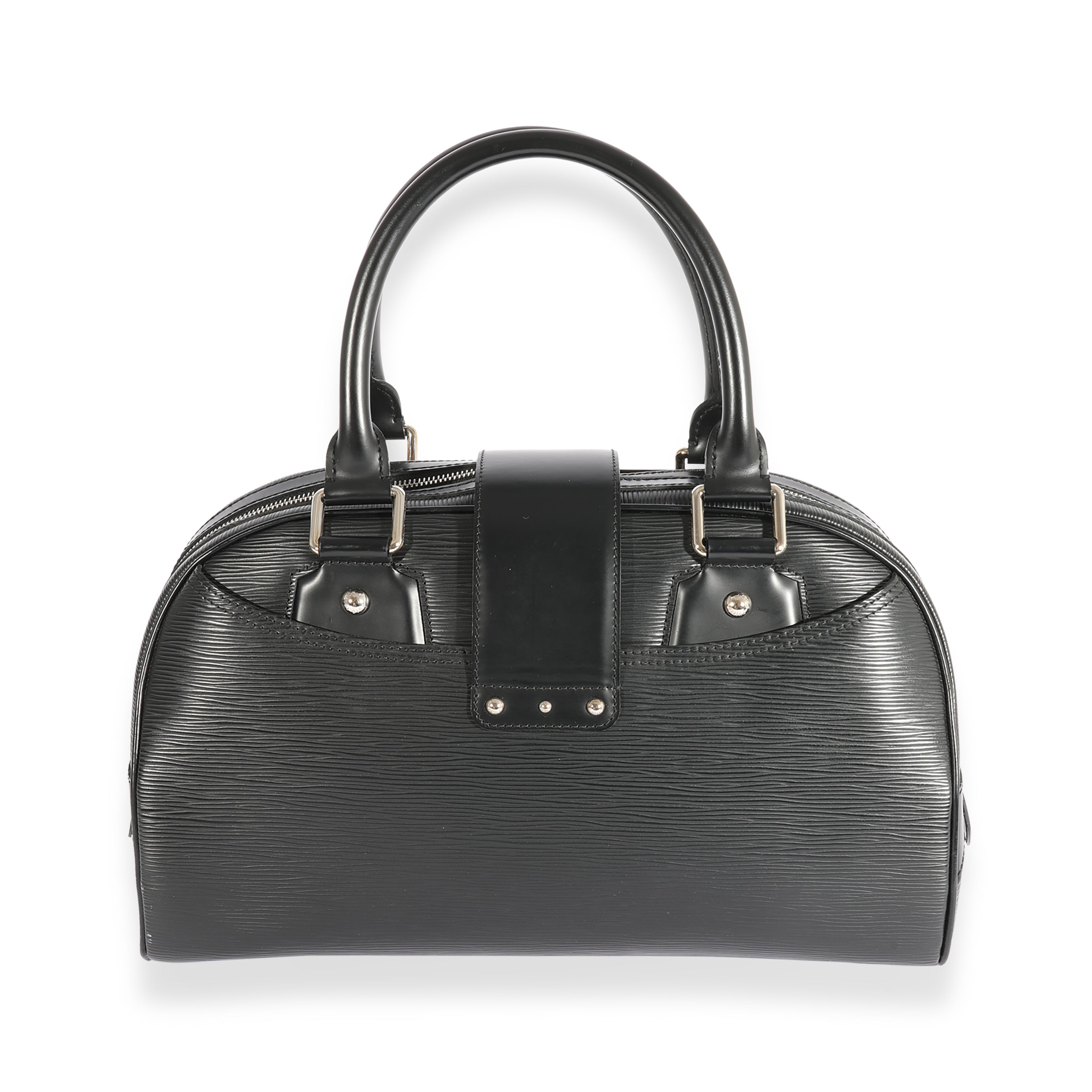 Louis Vuitton Louis Vuitton Black Epi Bowling Montaigne GM
