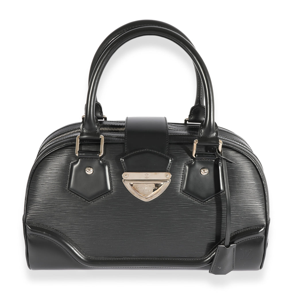 Louis Vuitton Louis Vuitton Black Epi Bowling Montaigne GM