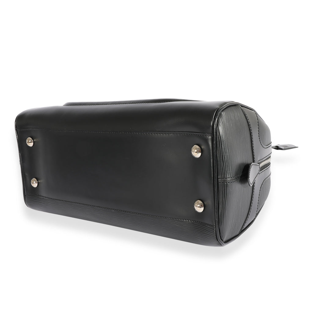 Louis Vuitton Louis Vuitton Black Epi Bowling Montaigne GM