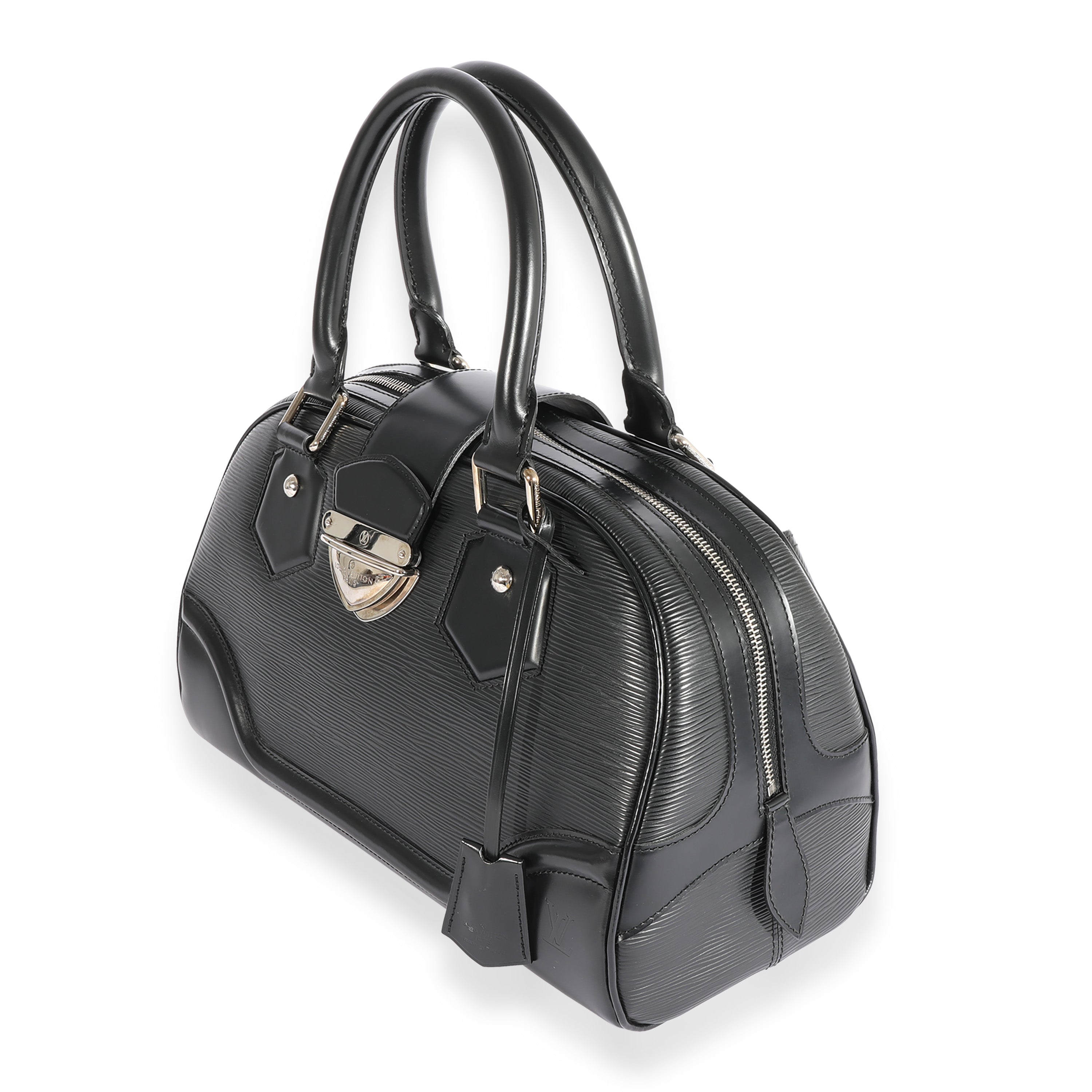 Louis Vuitton Louis Vuitton Black Epi Bowling Montaigne GM