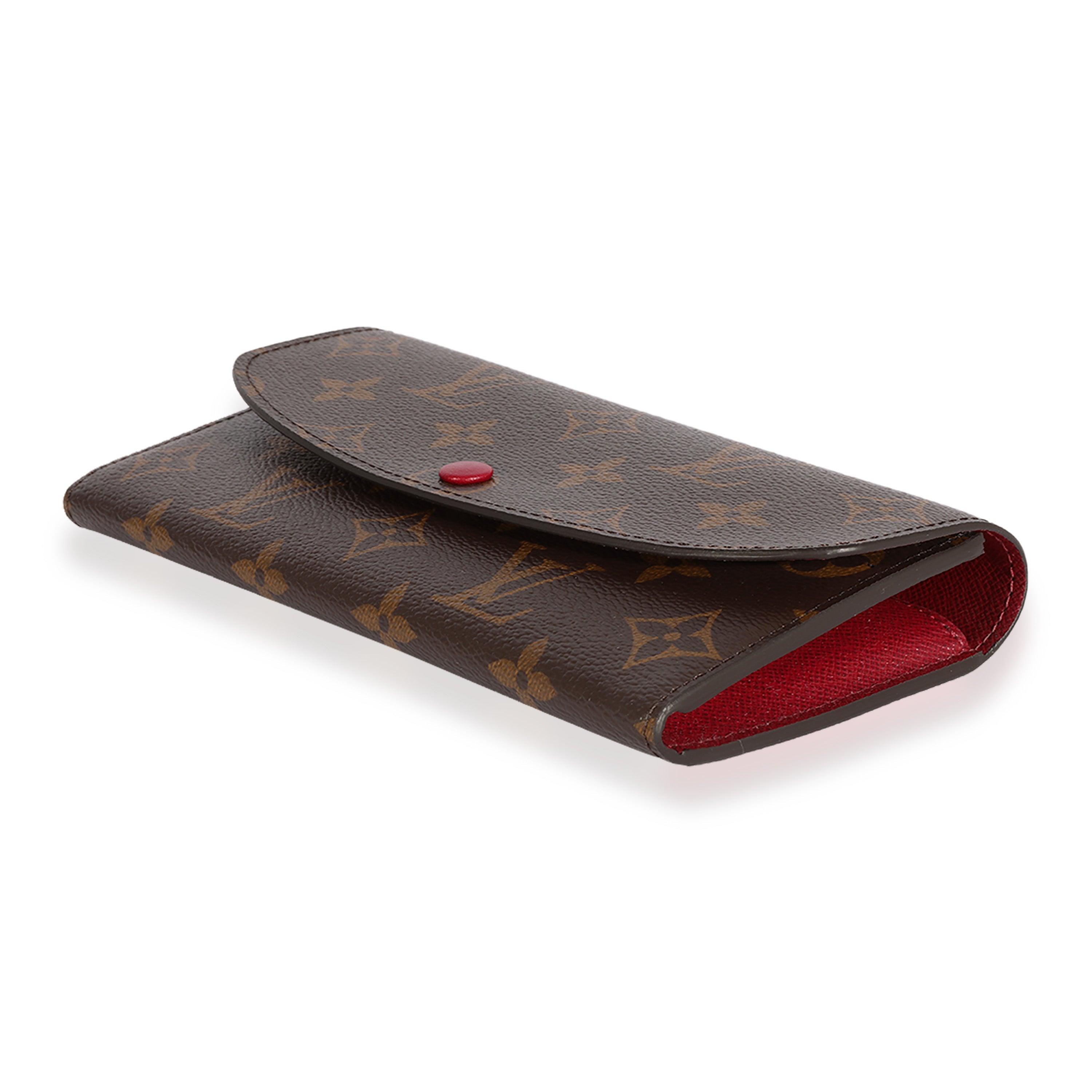 Louis Vuitton Louis Vuitton Monogram Canvas & Fuchsia Emilie Wallet