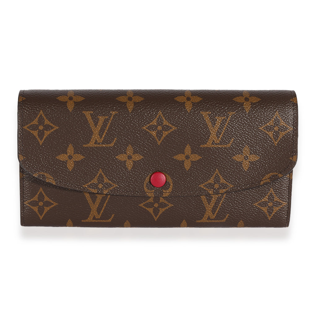 Louis Vuitton Louis Vuitton Monogram Canvas & Fuchsia Emilie Wallet