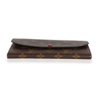Louis Vuitton Louis Vuitton Monogram Canvas & Fuchsia Emilie Wallet