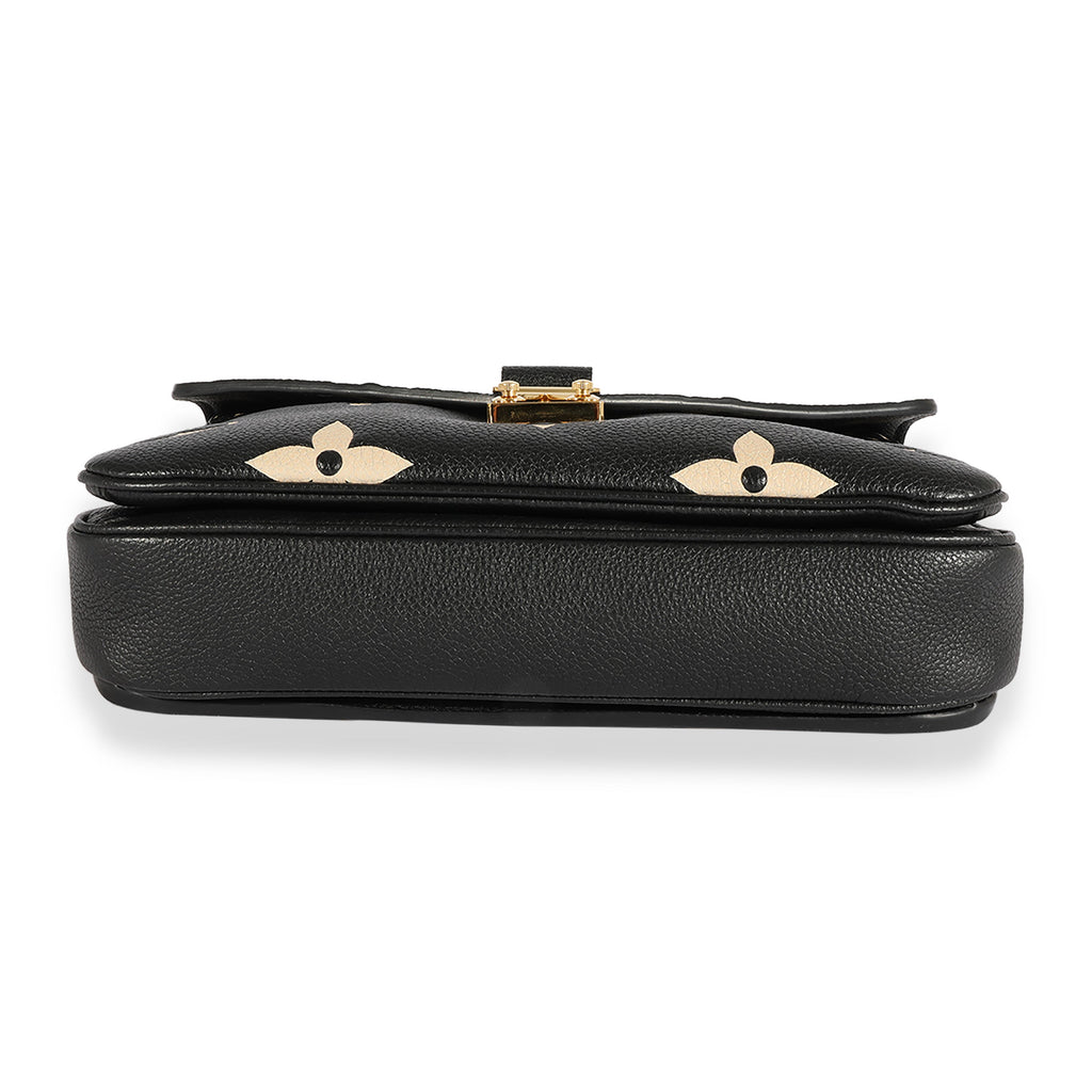 Louis Vuitton Louis Vuitton Black & Beige Monogram Empreinte Giant Pochette Métis