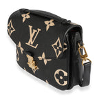 Louis Vuitton Louis Vuitton Black & Beige Monogram Empreinte Giant Pochette Métis