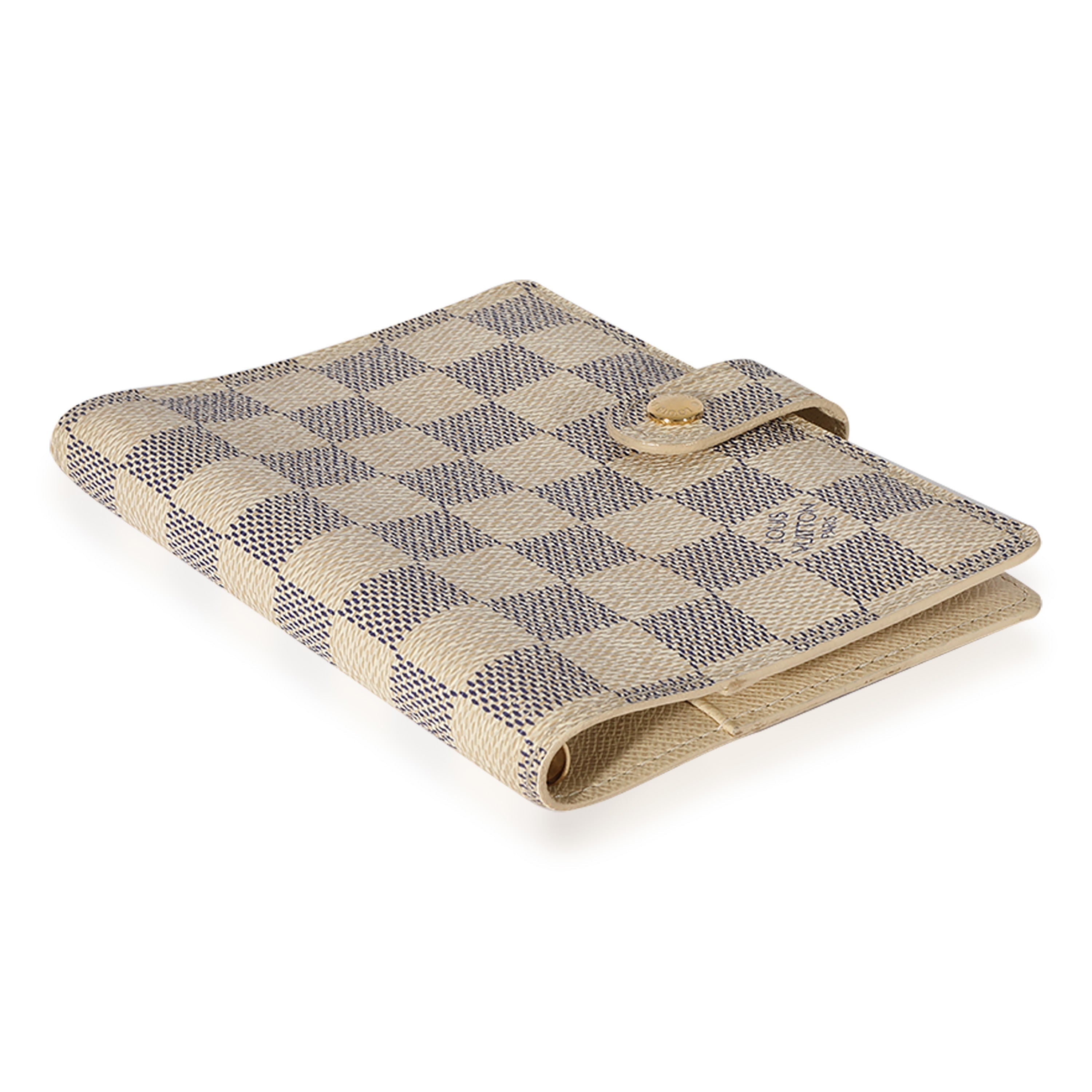 Louis Vuitton Louis Vuitton Damier Azur Canvas Small Agenda Cover