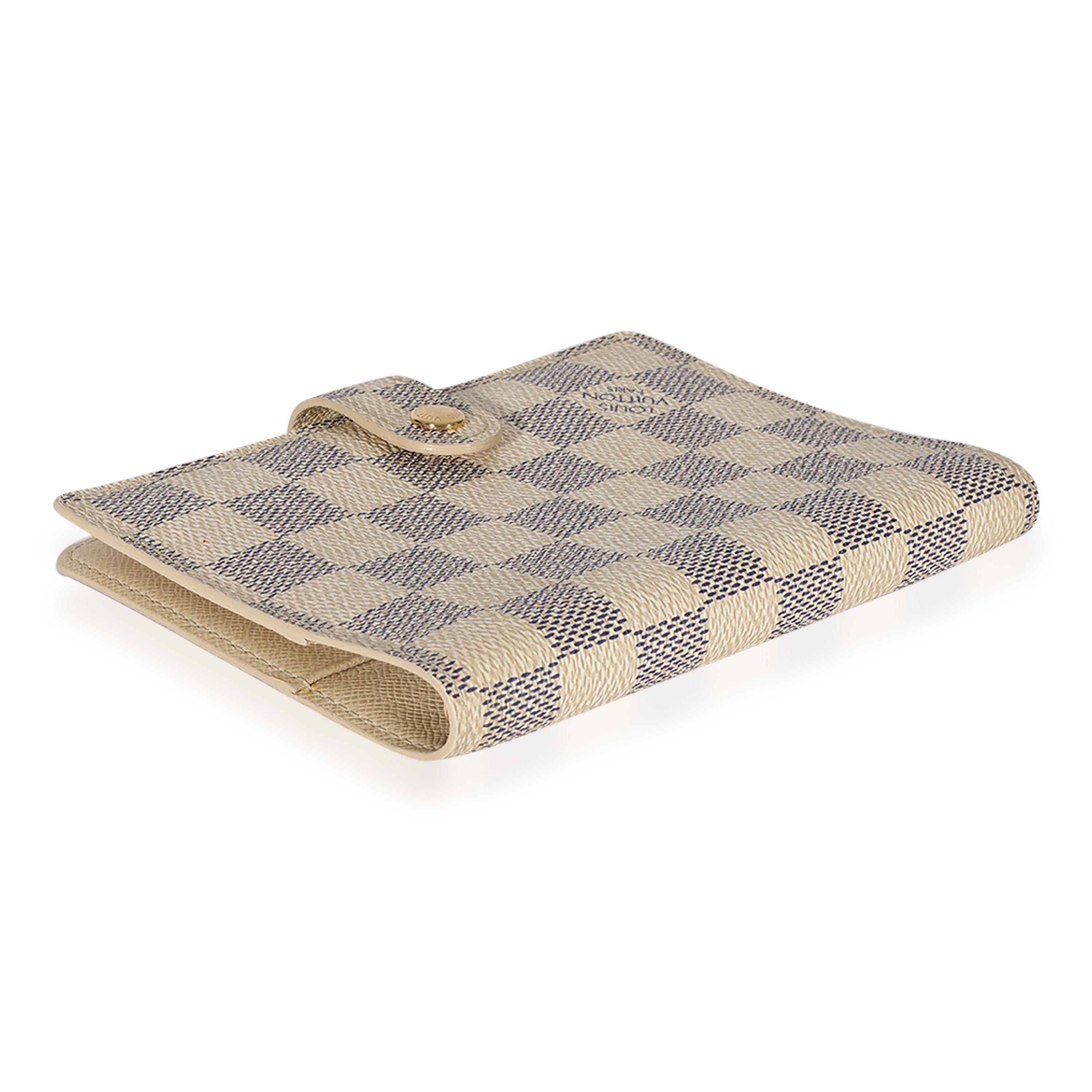 Louis Vuitton Louis Vuitton Damier Azur Canvas Small Agenda Cover