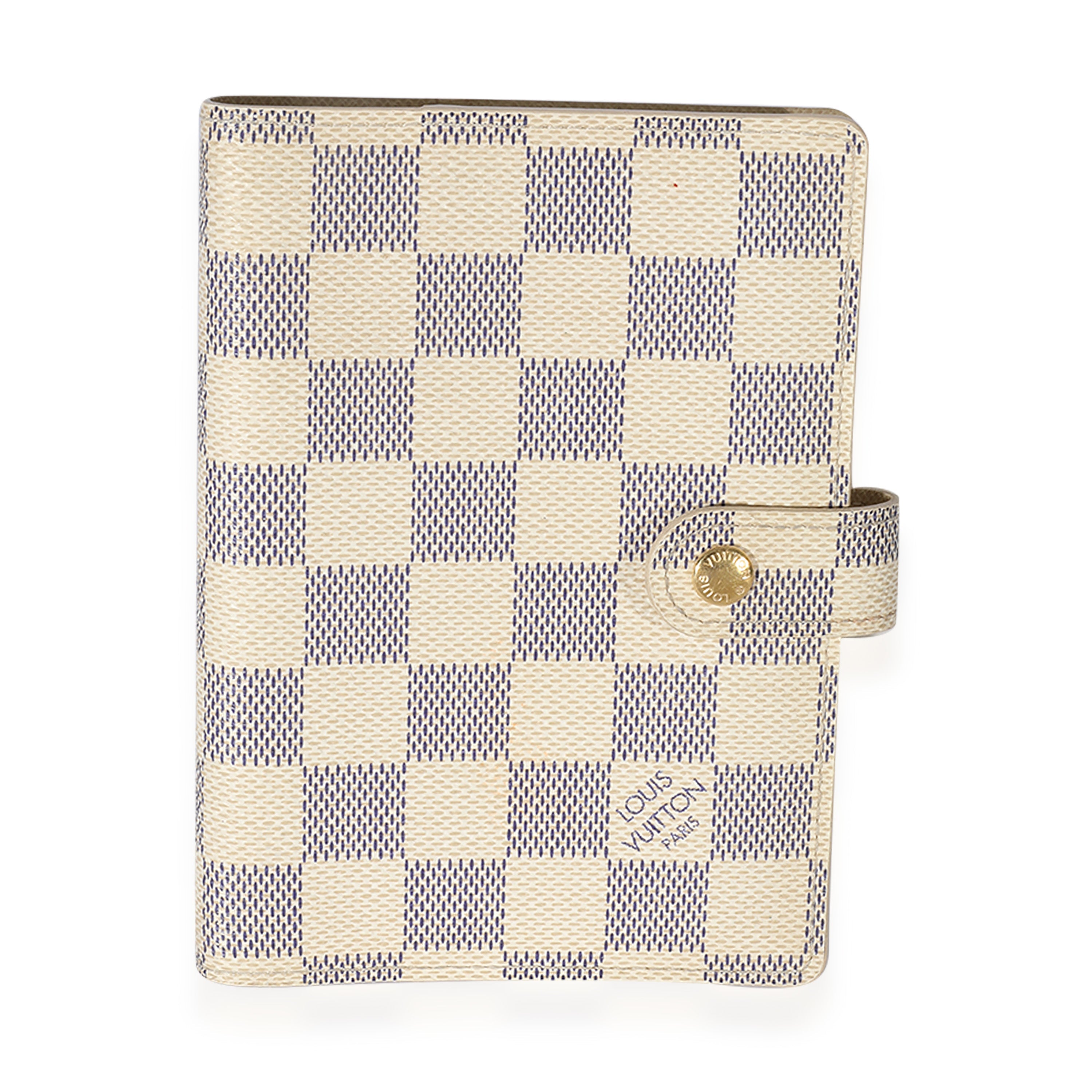 Louis Vuitton Louis Vuitton Damier Azur Canvas Small Agenda Cover