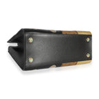 Louis Vuitton Louis Vuitton Black Calfskin & Monogram Canvas Studded City Steamer