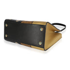 Louis Vuitton Louis Vuitton Black Calfskin & Monogram Canvas Studded City Steamer