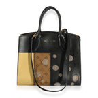 Louis Vuitton Louis Vuitton Black Calfskin & Monogram Canvas Studded City Steamer