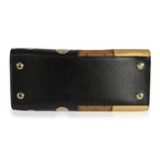 Louis Vuitton Louis Vuitton Black Calfskin & Monogram Canvas Studded City Steamer