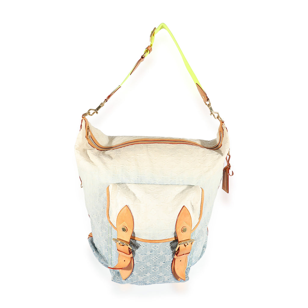 Louis Vuitton Louis Vuitton Blue Denim Sunburst GM