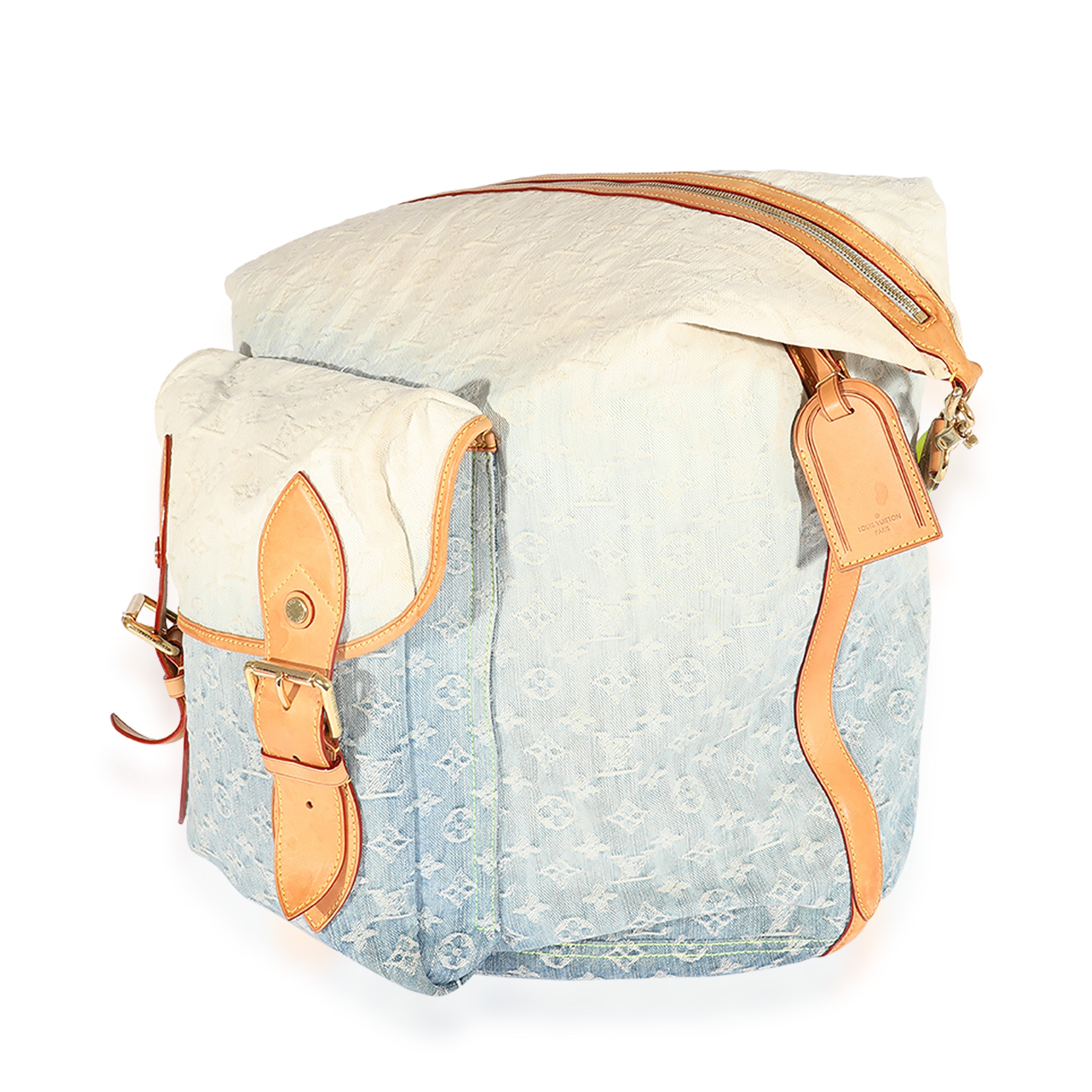 Louis Vuitton Louis Vuitton Blue Denim Sunburst GM