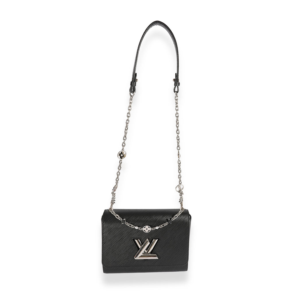 Louis Vuitton Louis Vuitton Black Epi Leather Flower Jewels Twist MM